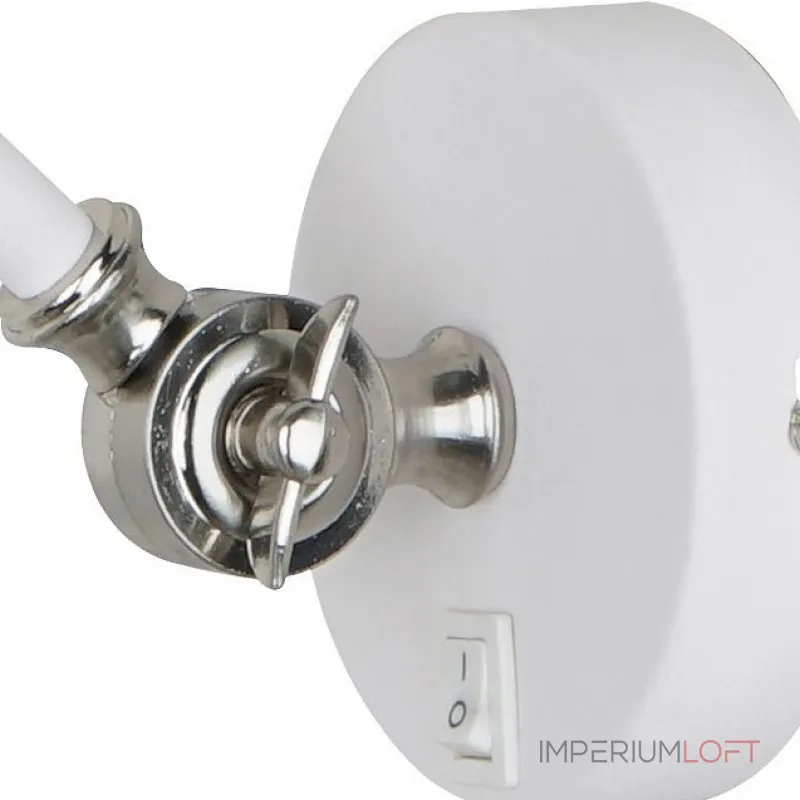 Бра Arte Lamp Braccio A2054AP-1WH Цвет арматуры белый Цвет плафонов белый от ImperiumLoft Бра Arte Lamp Braccio A2054AP-1WH Цвет арматуры белый Цвет плафонов белый от ImperiumLoft