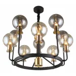 Подвесная люстра Aployt Rozet APL.902.03.11 Цвет арматуры бронза Цвет плафонов серый от ImperiumLoft