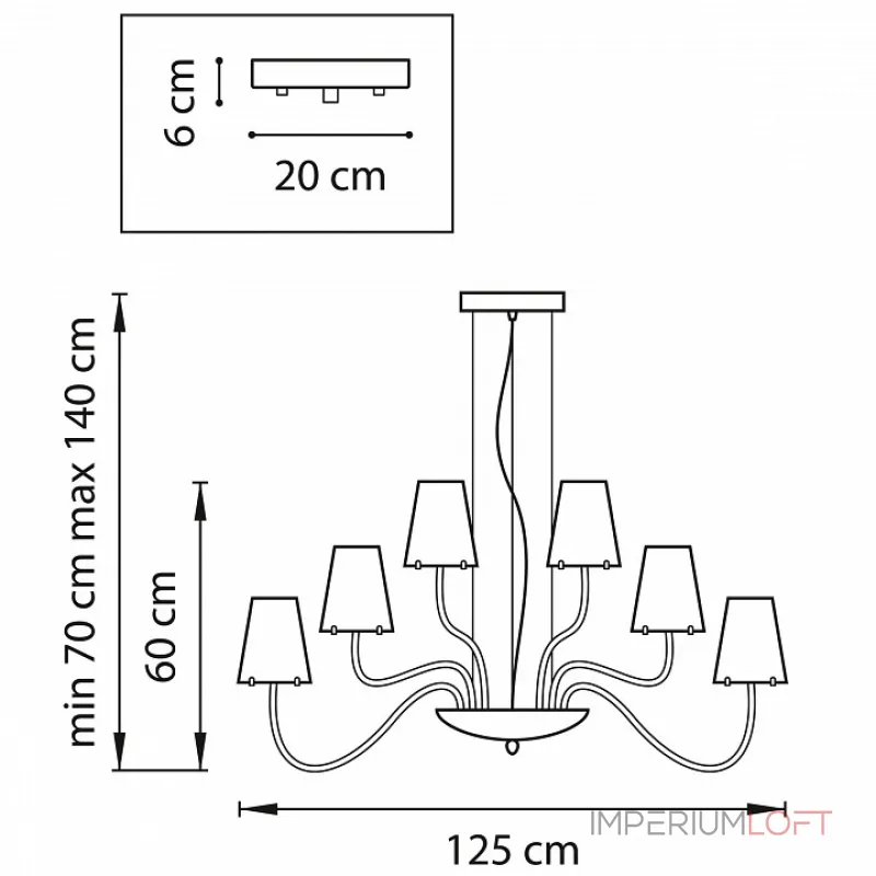 Подвесная люстра Lightstar Diafano 758214