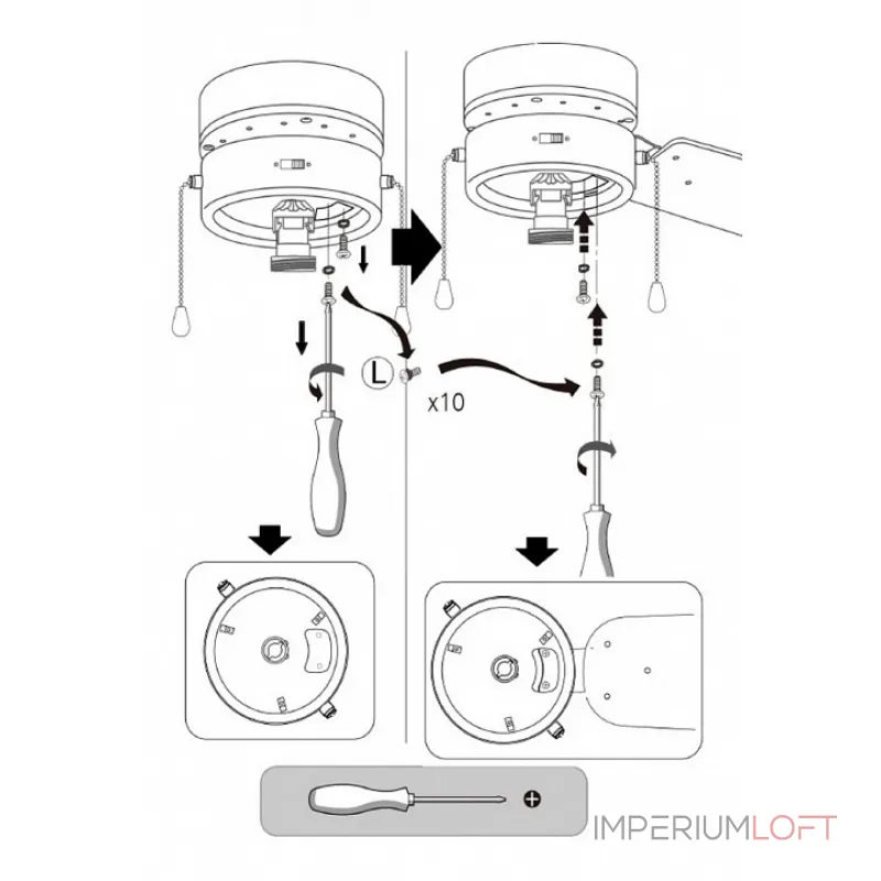 Потолочная люстра с вентилятором Globo Marva 332