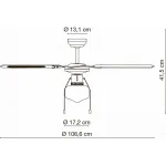 Потолочная люстра с вентилятором Champion 0309CSW Globo