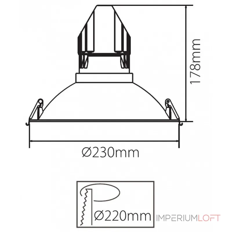 Рамка на 1 светильник Deko-Light 930090 Цвет арматуры белый от ImperiumLoft