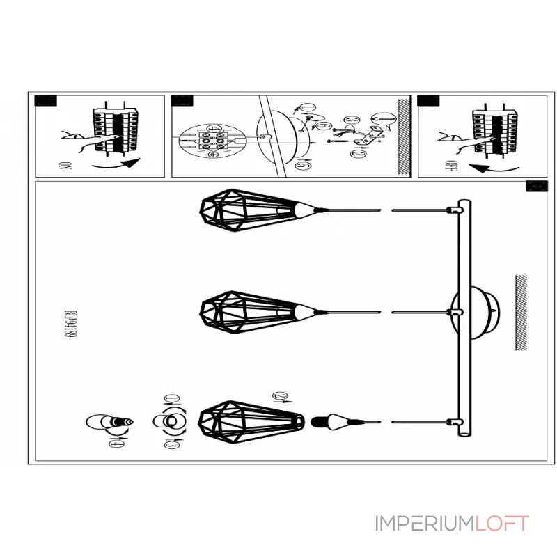 Подвесной светильник Eglo Tarbes 94189 