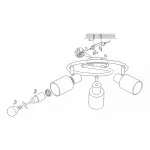 Спот Globo Kati 54913-3 Цвет арматуры хром от ImperiumLoft