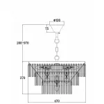 Подвесная люстра Maytoni MOD093PL-09BS