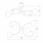 Потолочная люстра 30136/4