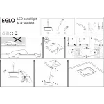 Встраиваемый светильник Eglo ПРОМО Fueva 1 94046 Цвет арматуры белый от ImperiumLoft