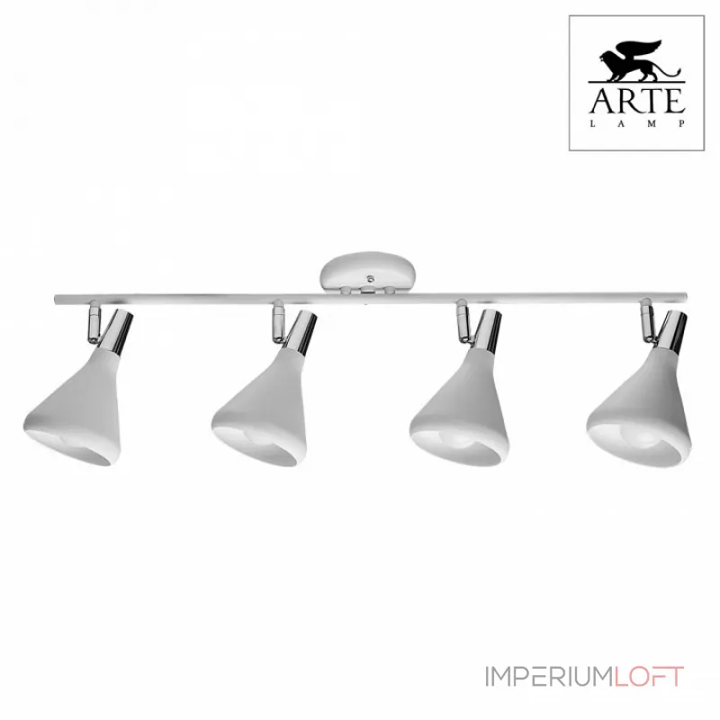 Спот Arte Lamp Ciclone A9154PL-4WH Цвет арматуры хром Цвет плафонов белый от ImperiumLoft Спот Arte Lamp Ciclone A9154PL-4WH Цвет арматуры хром Цвет плафонов белый от ImperiumLoft