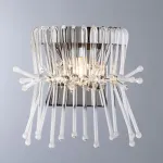 Накладной светильник Divinare Vetro 7565/02 AP-1 Цвет плафонов прозрачный Цвет арматуры никель от ImperiumLoft