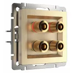 Розетка акустическая без рамки Werkel Шампань рифленый W1185010 от ImperiumLoft