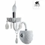 Бра Arte Lamp Teatro A3964AP-1WH Цвет арматуры хром Цвет плафонов белый от ImperiumLoft