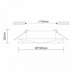 Встраиваемый светильник ST-Luce Ovasis ST203.408.01 Цвет арматуры черный от ImperiumLoft