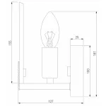 Бра Eurosvet Marble 60158/1 латунь от ImperiumLoft