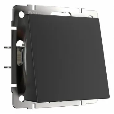 Розетка для вывод кабеля без рамки Werkel черный матовый W1150208