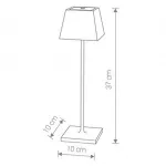 Настольная лампа декоративная Nowodvorski Mahe 8398 Цвет плафонов черный от ImperiumLoft