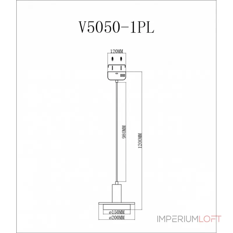 Подвесной светильник Moderli Solumn V5050-1PL от ImperiumLoft
