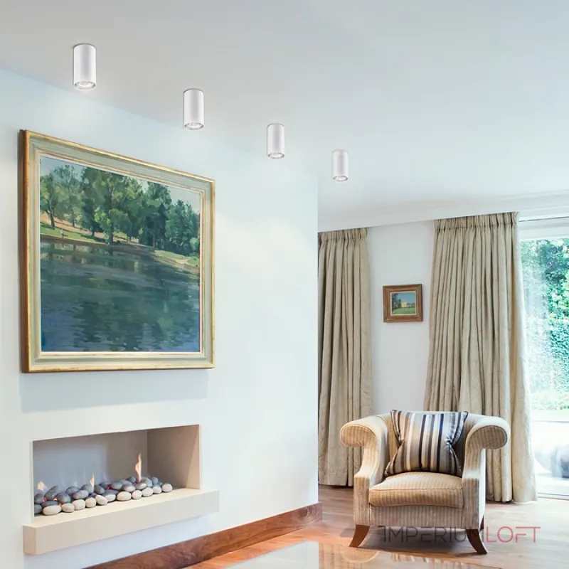 Накладной светильник Novotech Pipe 370399 Цвет плафонов белый Цвет арматуры белый от ImperiumLoft