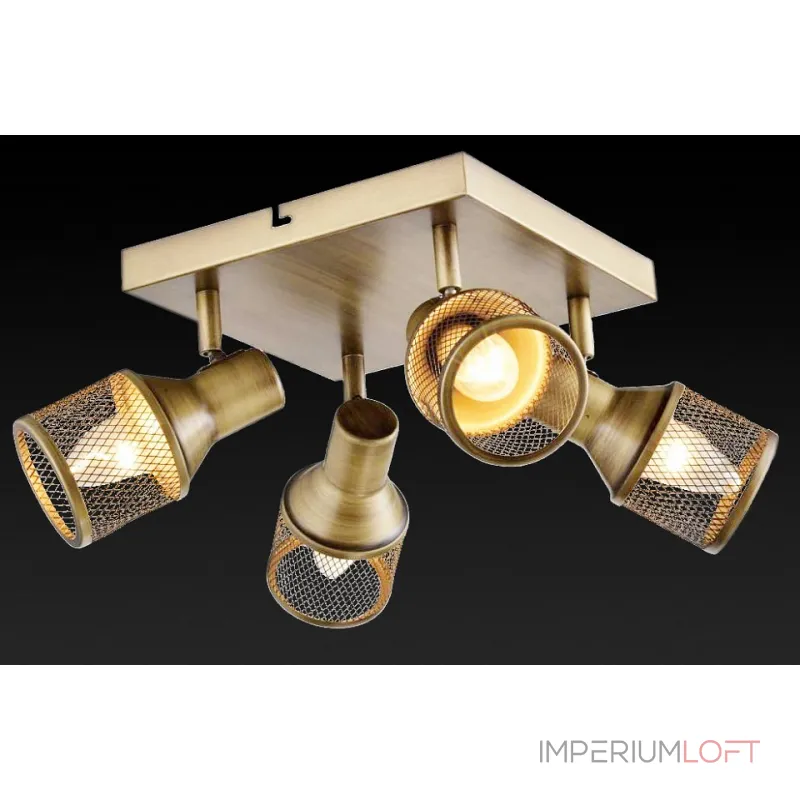 Спот TopLight Silvia TL3750Y-04AB Цвет арматуры бронза Цвет плафонов бронза от ImperiumLoft