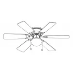 Потолочная люстра с вентилятором Ugo 0307 Globo