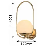 Бра F-promo Mars 2913-1W Цвет арматуры золото Цвет плафонов белый от ImperiumLoft