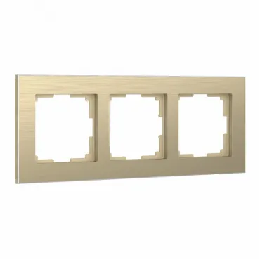 Рамка на 3 поста Werkel W0031711 (шампань) Цвет арматуры кремовый