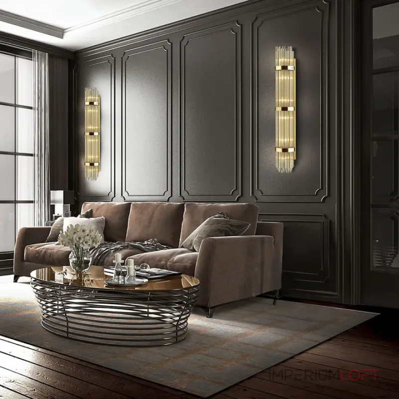 Накладной светильник Odeon Light Empire 4854/6W Цвет плафонов прозрачный Цвет арматуры золото от ImperiumLoft