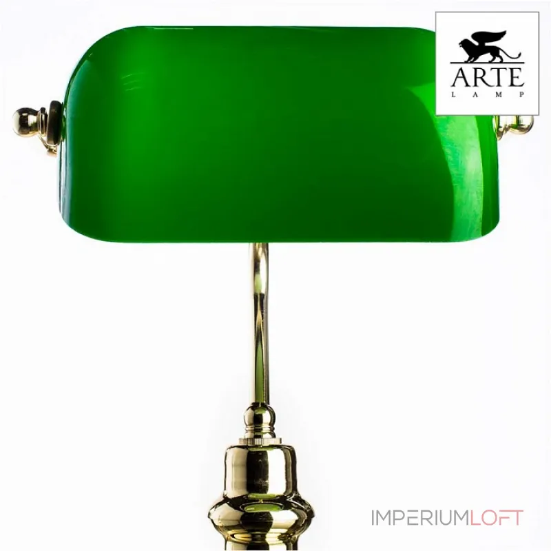 Настольная лампа офисная Arte Lamp Banker A2491LT-1GO Цвет арматуры золото Цвет плафонов зеленый от ImperiumLoft Настольная лампа офисная Arte Lamp Banker A2491LT-1GO Цвет арматуры золото Цвет плафонов зеленый от ImperiumLoft