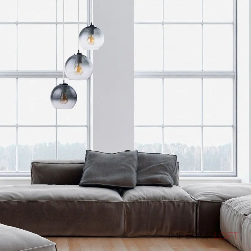 Подвесной светильник TK Lighting Santino 2795 Santino Цвет арматуры хром Цвет плафонов серый от ImperiumLoft Подвесной светильник TK Lighting Santino 2795 Santino Цвет арматуры хром Цвет плафонов серый от ImperiumLoft