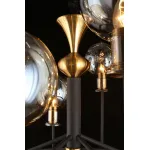 Подвесная люстра Aployt Rozet APL.902.03.11 Цвет арматуры бронза Цвет плафонов серый от ImperiumLoft