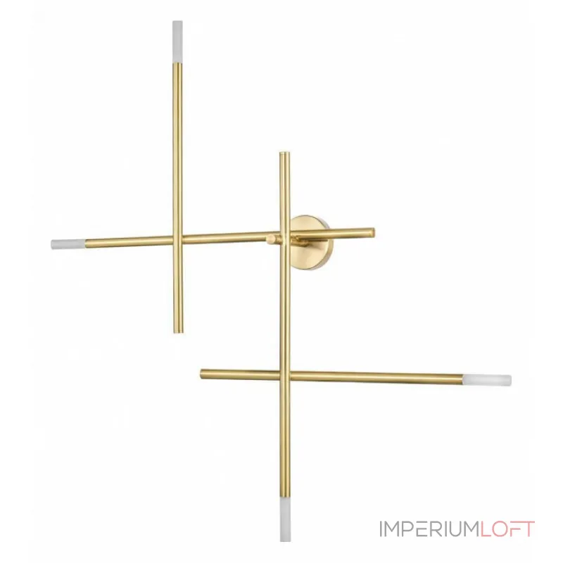 Накладной светильник Vele Luce Corda VL5534W14 Цвет арматуры латунь Цвет плафонов белый от ImperiumLoft