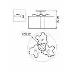 Потолочная люстра Lightstar Nubi 802030 