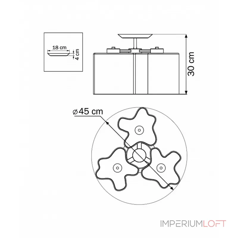 Потолочная люстра Lightstar Nubi 802030 