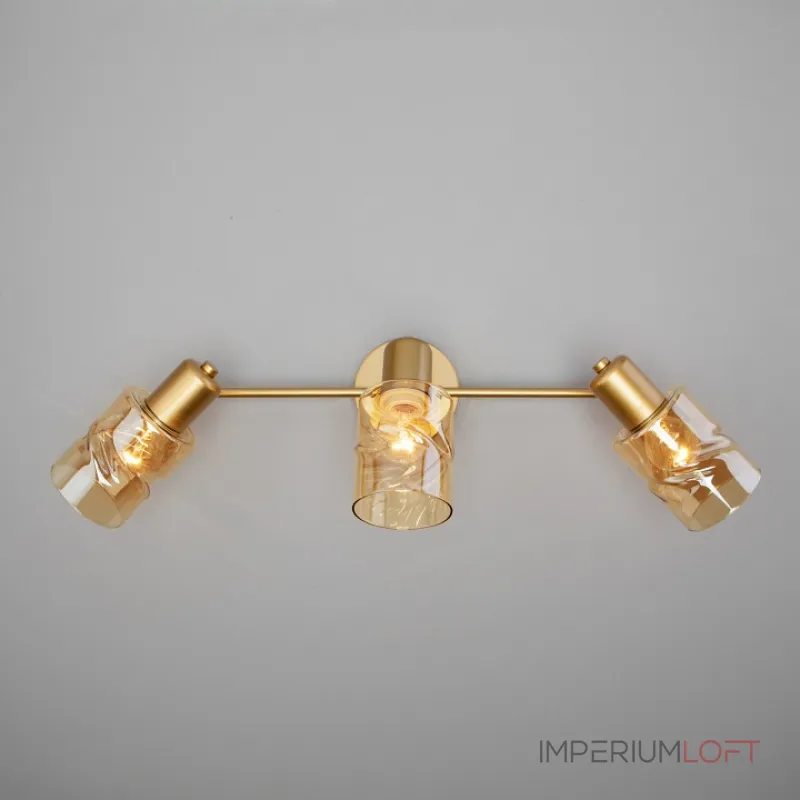 Бра Eurosvet Ansa 20120/3 перламутровое золото Цвет плафонов янтарный Цвет арматуры золото от ImperiumLoft