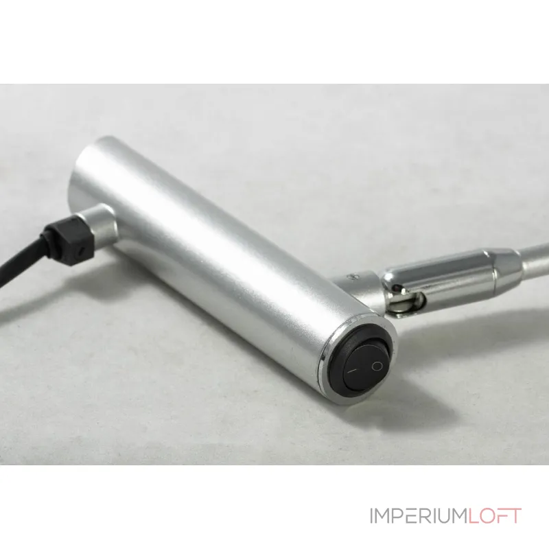 Настольная лампа офисная Lussole Roma LST-4364-01 Цвет арматуры серый Цвет плафонов серый от ImperiumLoft