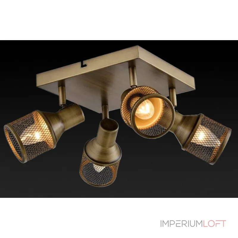 Спот TopLight Silvia TL3750Y-04AB Цвет арматуры бронза Цвет плафонов бронза от ImperiumLoft