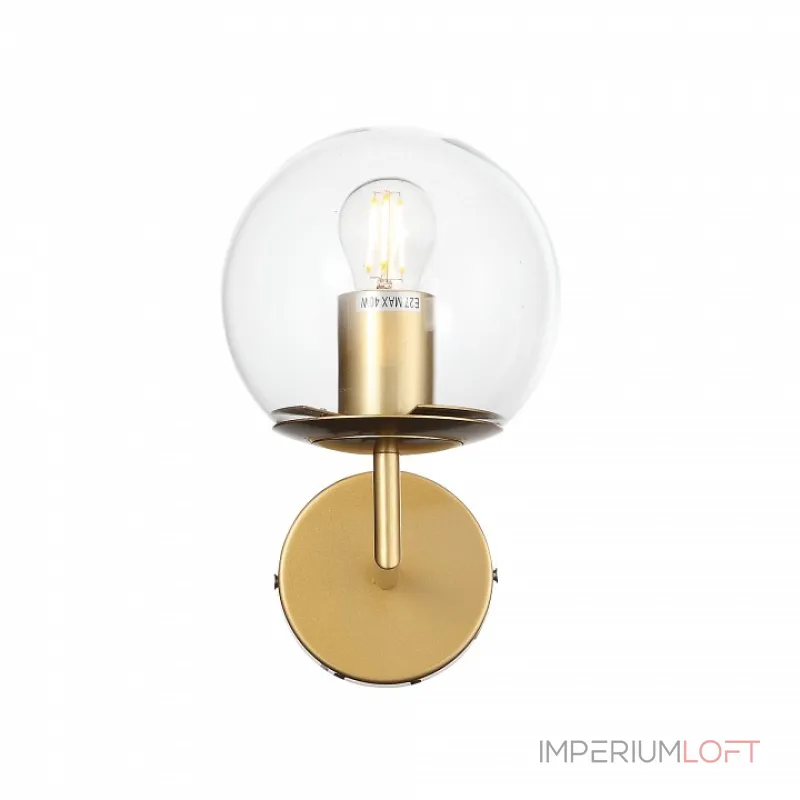 Бра ST-Luce Liora SL1150.201.01 Цвет арматуры золото Цвет плафонов прозрачный от ImperiumLoft Бра ST-Luce Liora SL1150.201.01 Цвет арматуры золото Цвет плафонов прозрачный от ImperiumLoft