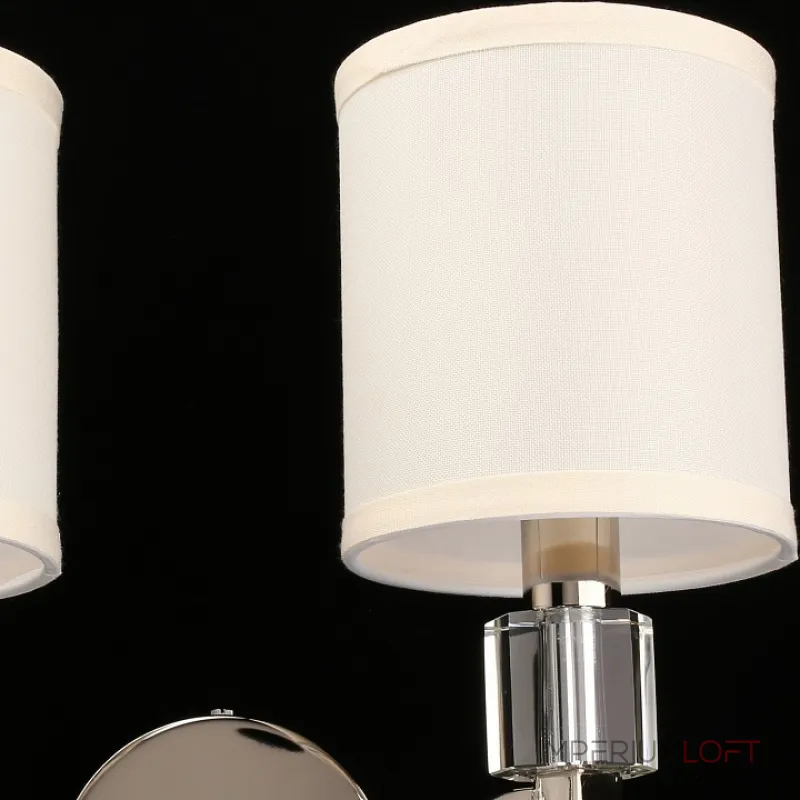 Бра Aployt Ivet APL.706.01.02 Цвет арматуры хром Цвет плафонов кремовый от ImperiumLoft