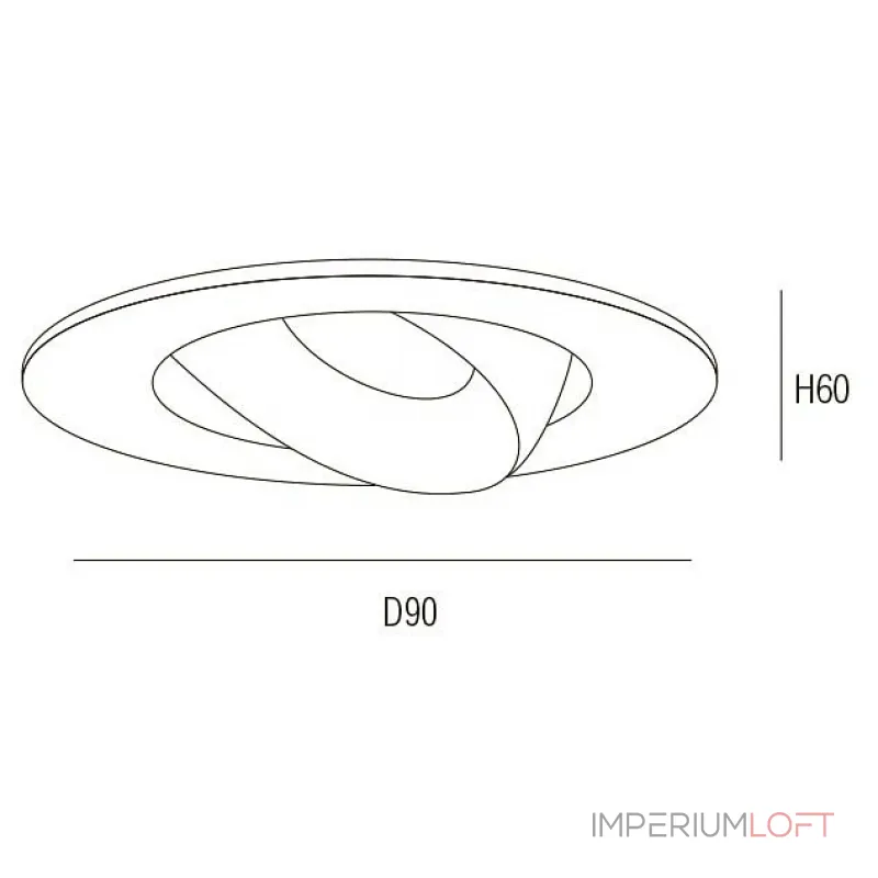 Встраиваемый светильник Donolux DL1846 DL18464/01WW-White R Dim от ImperiumLoft