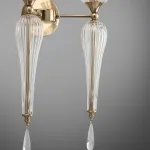 Бра Aployt Kinia APL.708.11.02 Цвет арматуры латунь Цвет плафонов белый от ImperiumLoft