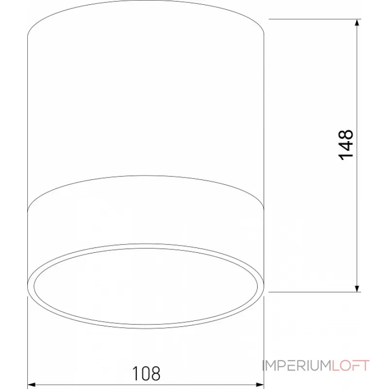 Накладной светильник Elektrostandard Light LED 35140/H белый от ImperiumLoft