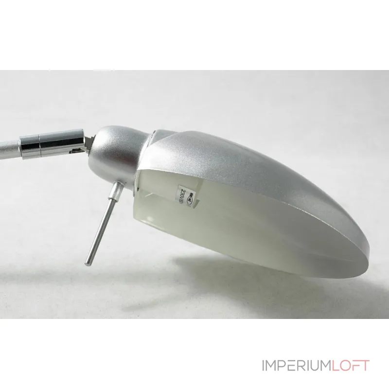 Настольная лампа офисная Lussole Roma LST-4364-01 Цвет арматуры серый Цвет плафонов серый от ImperiumLoft