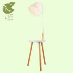 Торшер с полкой LGO Wrangell GRLSP-0522 Цвет плафонов белый Цвет арматуры белый от ImperiumLoft