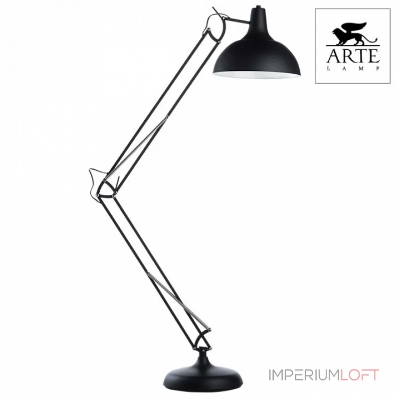 Торшер Arte Lamp Goliath A2487PN-1BK Цвет арматуры черный Цвет плафонов черный от ImperiumLoft Торшер Arte Lamp Goliath A2487PN-1BK Цвет арматуры черный Цвет плафонов черный от ImperiumLoft