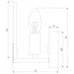 Бра Eurosvet Marble 60158/1 латунь от ImperiumLoft