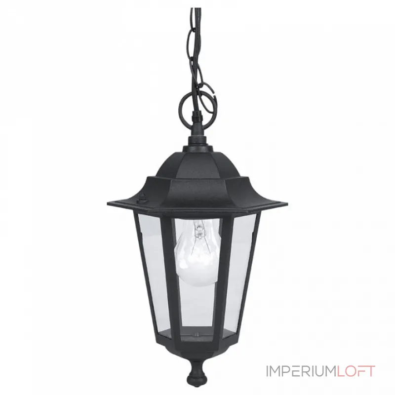 Подвесной светильник Eglo ПРОМО Laterna 4 22471 Цвет арматуры черный Цвет плафонов прозрачный от ImperiumLoft