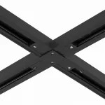 Соединитель с токопроводом X-образный для треков Arte Lamp Track Accessories A110006 Цвет арматуры черный Цвет плафонов белый от ImperiumLoft