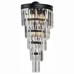 Накладной светильник Vitaluce V18 V1808-1/6A Цвет арматуры черный Цвет плафонов прозрачный от ImperiumLoft