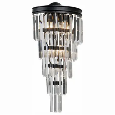 Накладной светильник Vitaluce V18 V1808-1/6A Цвет арматуры чёрный Цвет плафонов прозрачный Накладной светильник Vitaluce V18 V1808-1/6A Цвет арматуры чёрный Цвет плафонов прозрачный