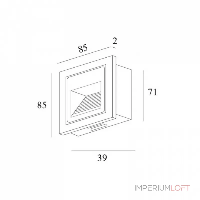 Встраиваемый светильник Denkirs DK1016 DK1016-WH от ImperiumLoft