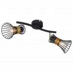 Спот Globo Purra 54814-2 Цвет арматуры черный Цвет плафонов золото от ImperiumLoft